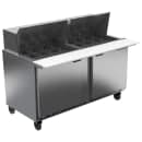 Beverage-Air SPE60HC-24M 60" Hydrocarbon Series Mega Top Sandwich/Salad Prep Table w/ Refrigerated Base, 115v thumbnail 3