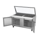 Beverage-Air SPE60HC-24M-STL 60" Hydrocarbon Series Mega Top Sandwich/Salad Prep Table w/ Refrigerated Base, 115v thumbnail 2
