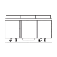 Beverage-Air SPE72HC-08 72" Hydrocarbon Series Sandwich/Salad Prep Table w/ Refrigerated Base, 115v thumbnail 2