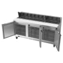 Beverage-Air SPE72HC-18 72" Hydrocarbon Series Sandwich/Salad Prep Table w/ Refrigerated Base, 115v thumbnail 2