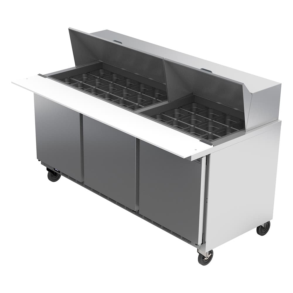 Beverage-Air SPE72HC-30M 72" Hydrocarbon Series Mega Top Sandwich/Salad Prep Table w/ Refrigerated Base, 115v