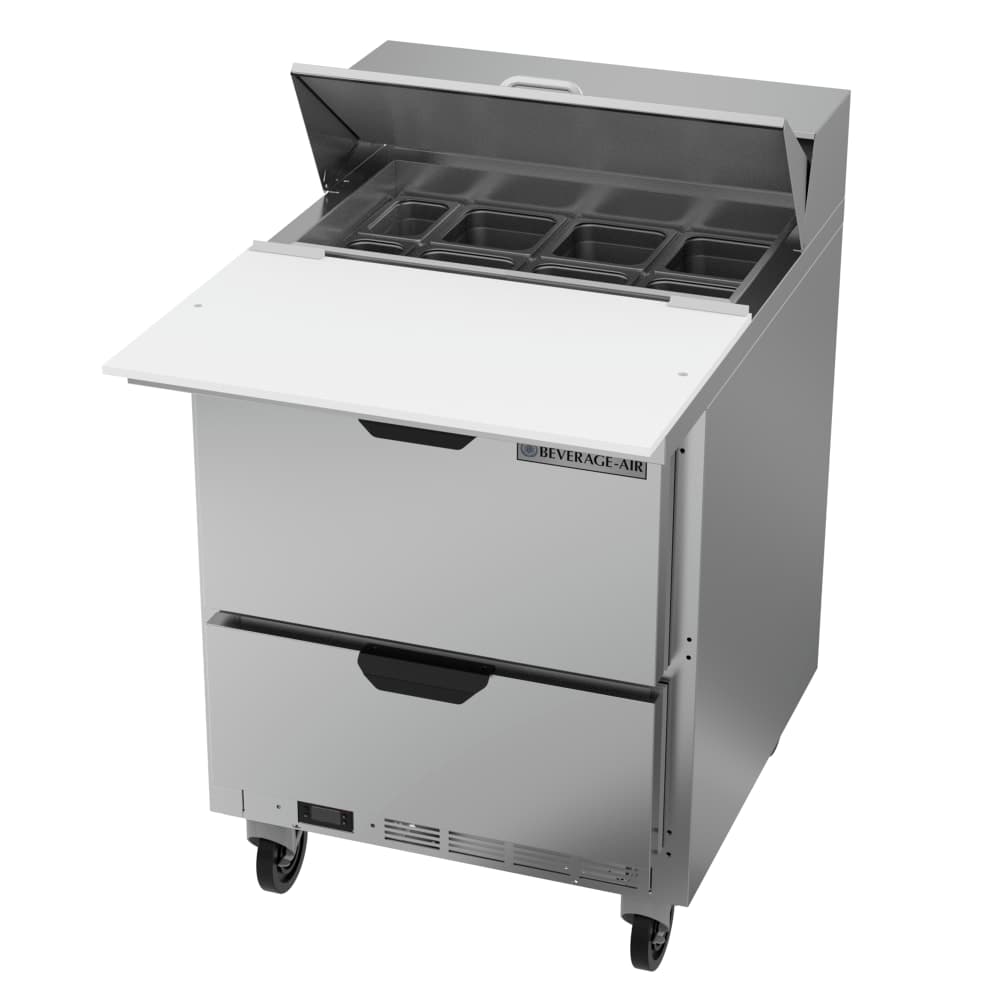 Beverage-Air SPED27HC-C 27" Hydrocarbon Series Sandwich/Salad Prep Table w/ Refrigerated Base, 115v