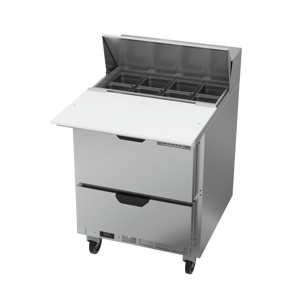 Beverage-Air SPED27HC-C-B 27" Hydrocarbon Series Sandwich/Salad Prep Table w/ Refrigerated Base, 115v