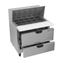 Beverage-Air SPED36HC-15M-2 36" Hydrocarbon Series Mega Top Sandwich/Salad Prep Table w/ Refrigerated Base, 115v thumbnail 2