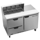 Beverage-Air SPED48HC-08-2 48" Hydrocarbon Series Sandwich/Salad Prep Table w/ Refrigerated Base, 115v thumbnail 3