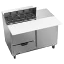 Beverage-Air SPED48HC-08C-2 48" Hydrocarbon Series Sandwich/Salad Prep Table w/ Refrigerated Base, 115v thumbnail 3