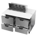 Beverage-Air SPED48HC-08C-4 48" Hydrocarbon Series Sandwich/Salad Prep Table w/ Refrigerated Base, 115v thumbnail 2