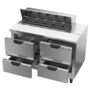 Beverage-Air SPED48HC-10-4 48" Hydrocarbon Series Sandwich/Salad Prep Table w/ Refrigerated Base, 115v thumbnail 2