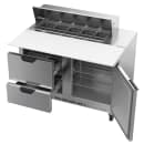 Beverage-Air SPED48HC-10C-2 48" Hydrocarbon Series Sandwich/Salad Prep Table w/ Refrigerated Base, 115v thumbnail 2