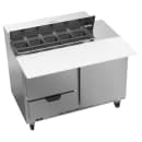 Beverage-Air SPED48HC-10C-2 48" Hydrocarbon Series Sandwich/Salad Prep Table w/ Refrigerated Base, 115v thumbnail 3