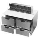 Beverage-Air SPED48HC-10C-4 48" Hydrocarbon Series Sandwich/Salad Prep Table w/ Refrigerated Base, 115v thumbnail 2
