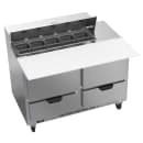 Beverage-Air SPED48HC-10C-4 48" Hydrocarbon Series Sandwich/Salad Prep Table w/ Refrigerated Base, 115v thumbnail 3
