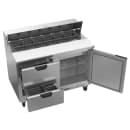 Beverage-Air SPED48HC-12-2 48" Hydrocarbon Series Sandwich/Salad Prep Table w/ Refrigerated Base, 115v thumbnail 4