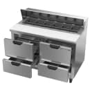 Beverage-Air SPED48HC-12-4 48" Hydrocarbon Series Sandwich/Salad Prep Table w/ Refrigerated Base, 115v thumbnail 2
