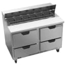 Beverage-Air SPED48HC-12-4 48" Hydrocarbon Series Sandwich/Salad Prep Table w/ Refrigerated Base, 115v thumbnail 3