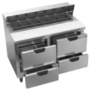 Beverage-Air SPED48HC-12-4 48" Hydrocarbon Series Sandwich/Salad Prep Table w/ Refrigerated Base, 115v thumbnail 4