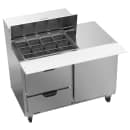 Beverage-Air SPED48HC-12M-2 48" Hydrocarbon Series Mega Top Sandwich/Salad Prep Table w/ Refrigerated Base, 115v thumbnail 3