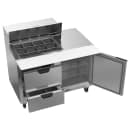 Beverage-Air SPED48HC-12M-2 48" Hydrocarbon Series Mega Top Sandwich/Salad Prep Table w/ Refrigerated Base, 115v thumbnail 4