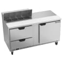 Beverage-Air SPED60HC-08-2 60" Hydrocarbon Series Sandwich/Salad Prep Table w/ Refrigerated Base, 115v thumbnail 3