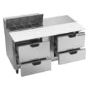 Beverage-Air SPED60HC-08C-4 60" Hydrocarbon Series Sandwich/Salad Prep Table w/ Refrigerated Base, 115v thumbnail 4
