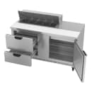 Beverage-Air SPED60HC-10-2 60" Hydrocarbon Series Sandwich/Salad Prep Table w/ Refrigerated Base, 115v thumbnail 2