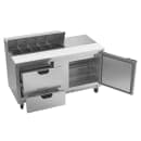 Beverage-Air SPED60HC-10-2 60" Hydrocarbon Series Sandwich/Salad Prep Table w/ Refrigerated Base, 115v thumbnail 4