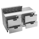 Beverage-Air SPED60HC-10-4 60" Hydrocarbon Series Sandwich/Salad Prep Table w/ Refrigerated Base, 115v thumbnail 4