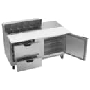 Beverage-Air SPED60HC-10C-2 60" Hydrocarbon Series Sandwich/Salad Prep Table w/ Refrigerated Base, 115v thumbnail 4