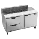 Beverage-Air SPED60HC-12-2 60" Hydrocarbon Series Sandwich/Salad Prep Table w/ Refrigerated Base, 115v thumbnail 3