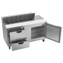 Beverage-Air SPED60HC-12-2 60" Hydrocarbon Series Sandwich/Salad Prep Table w/ Refrigerated Base, 115v thumbnail 4