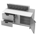 Beverage-Air SPED60HC-12C-2 60" Hydrocarbon Series Sandwich/Salad Prep Table w/ Refrigerated Base, 115v thumbnail 2