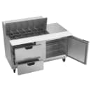 Beverage-Air SPED60HC-18M-2 60" Hydrocarbon Series Mega Top Sandwich/Salad Prep Table w/ Refrigerated Base, 115v thumbnail 4