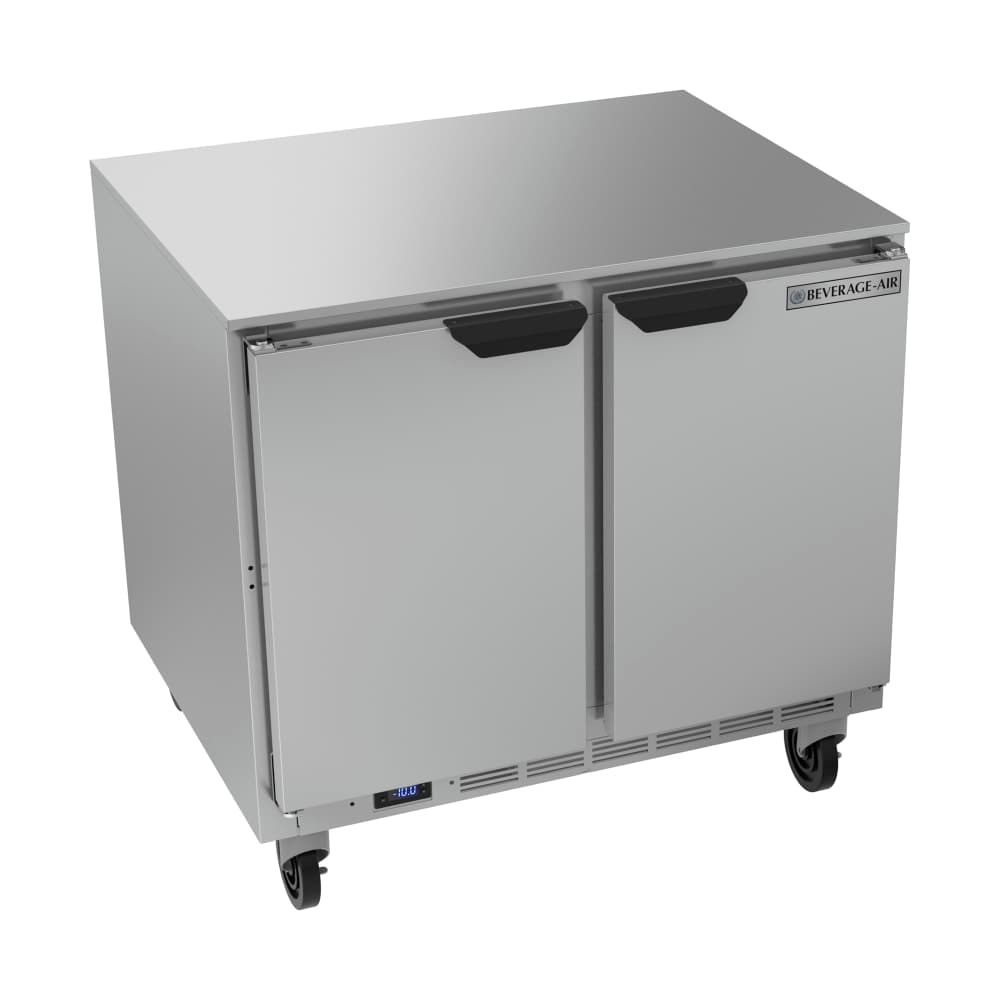 Beverage-Air UCF36AHC 36" W Undercounter Freezer w/ (2) Section & (2) Door, 115v
