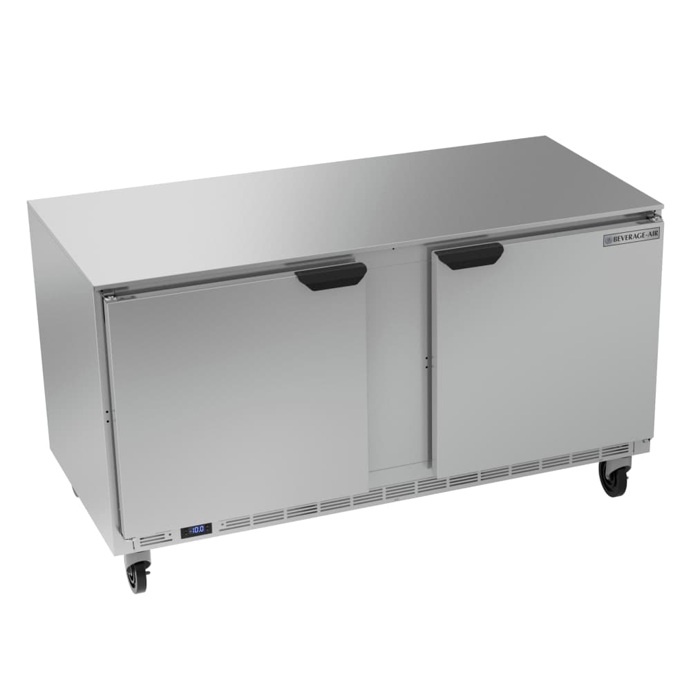 Beverage-Air UCF60AHC 60" W Undercounter Freezer w/ (2) Section & (2) Door, 115v