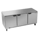 Beverage-Air UCR72AHC 72" W Undercounter Refrigerator w/ (3) Sections & (3) Doors, 115v thumbnail 3
