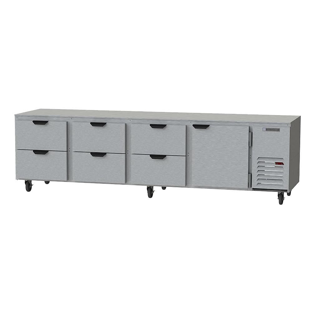 Beverage-Air UCRD119AHC-6 119" W Undercounter Refrigerator w/ (4) Section & (1) Door & (6) Drawer, 115v