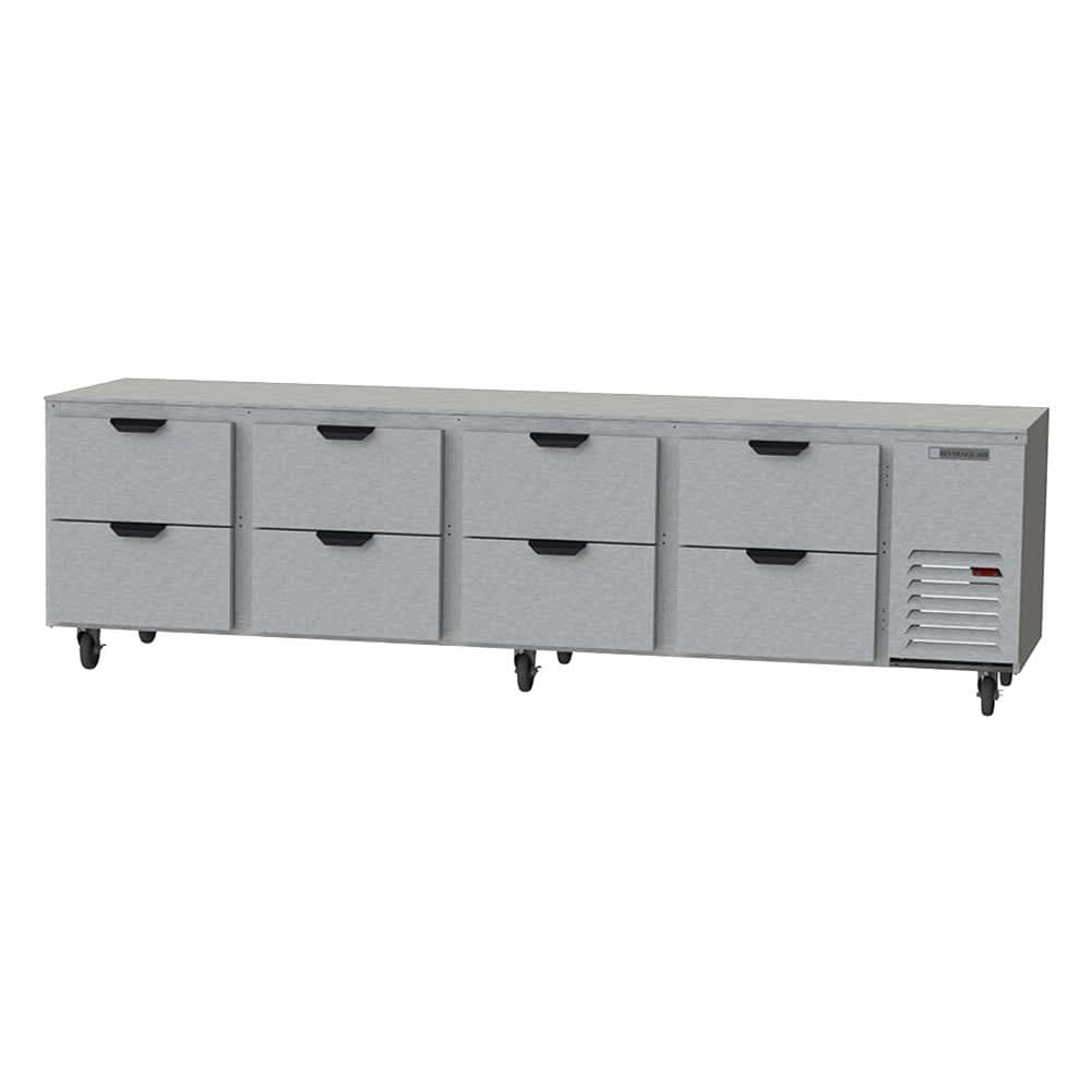 Beverage-Air UCRD119AHC-8 119" W Undercounter Refrigerator w/ (4) Section & (8) Drawer, 115v