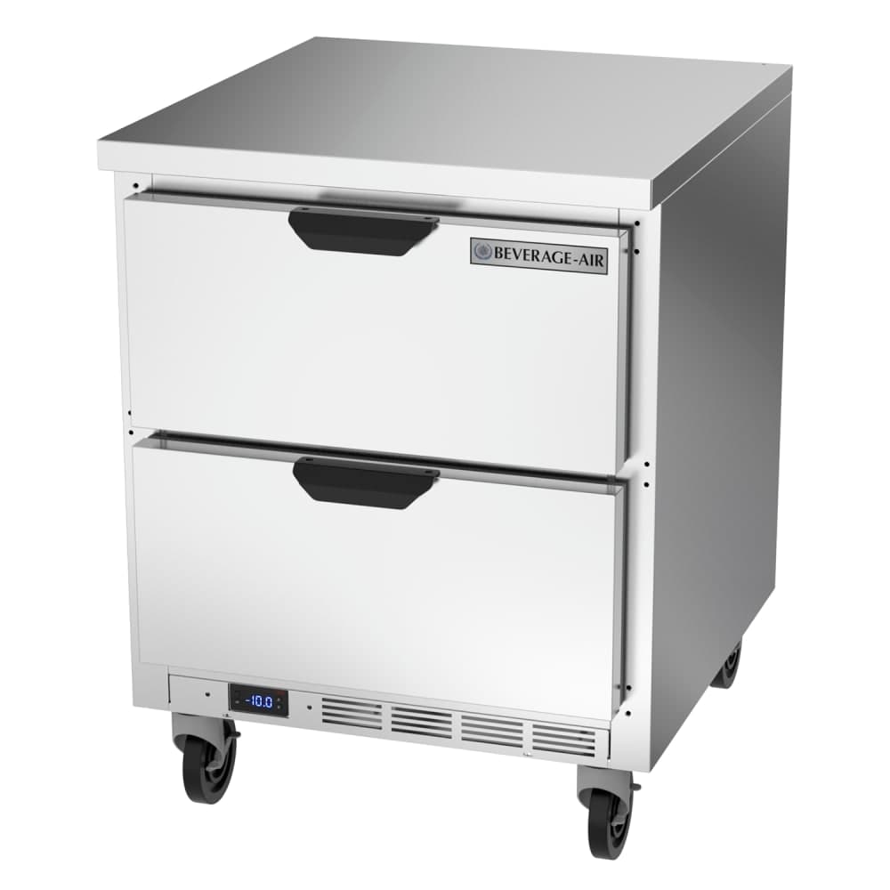 Beverage-Air WTFD27AHC-2-FLT 27" W Worktop Freezer w/ (1) Section & (2) Drawers, 115v