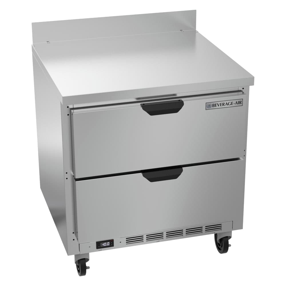 Beverage-Air WTFD32AHC-2 32"W Worktop Freezer w/ (1) Section & (2) Drawers, 115v