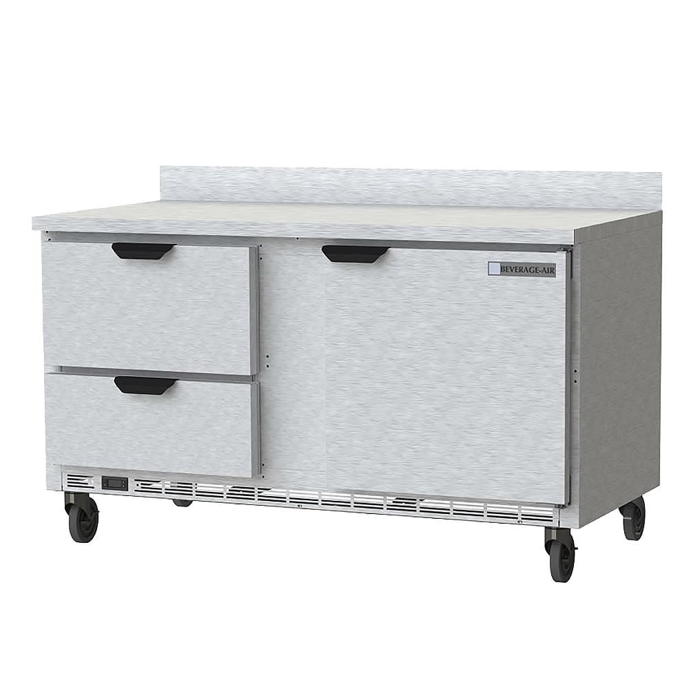 Beverage-Air WTFD60AHC-2-FIP 60" W Worktop Freezer w/ (2) Section & (2) Drawers & (1) Door, 115v