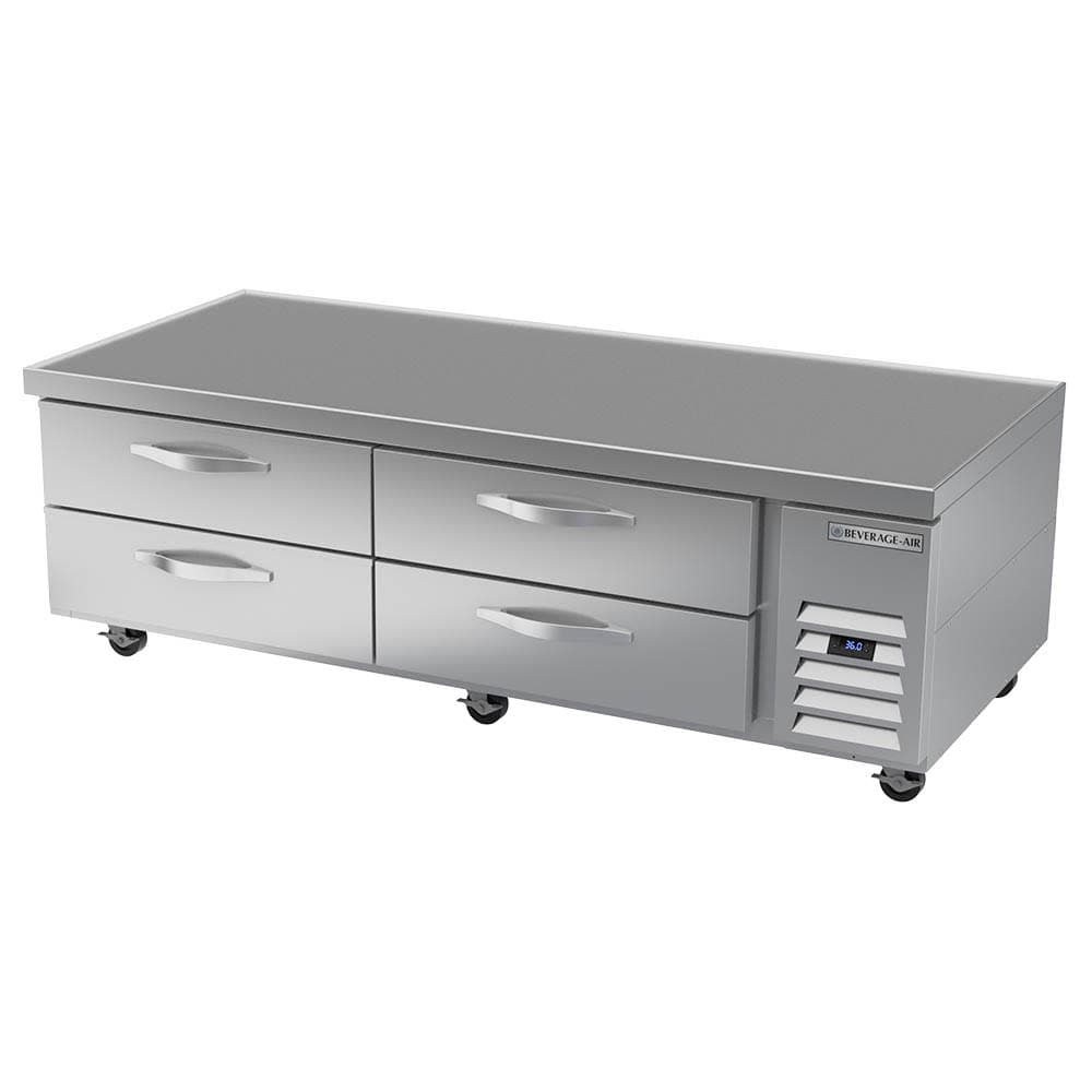 Beverage-Air WTRCS72HC 72" Hydrocarbon Series Chef Base w/ (4) Drawers - 115v