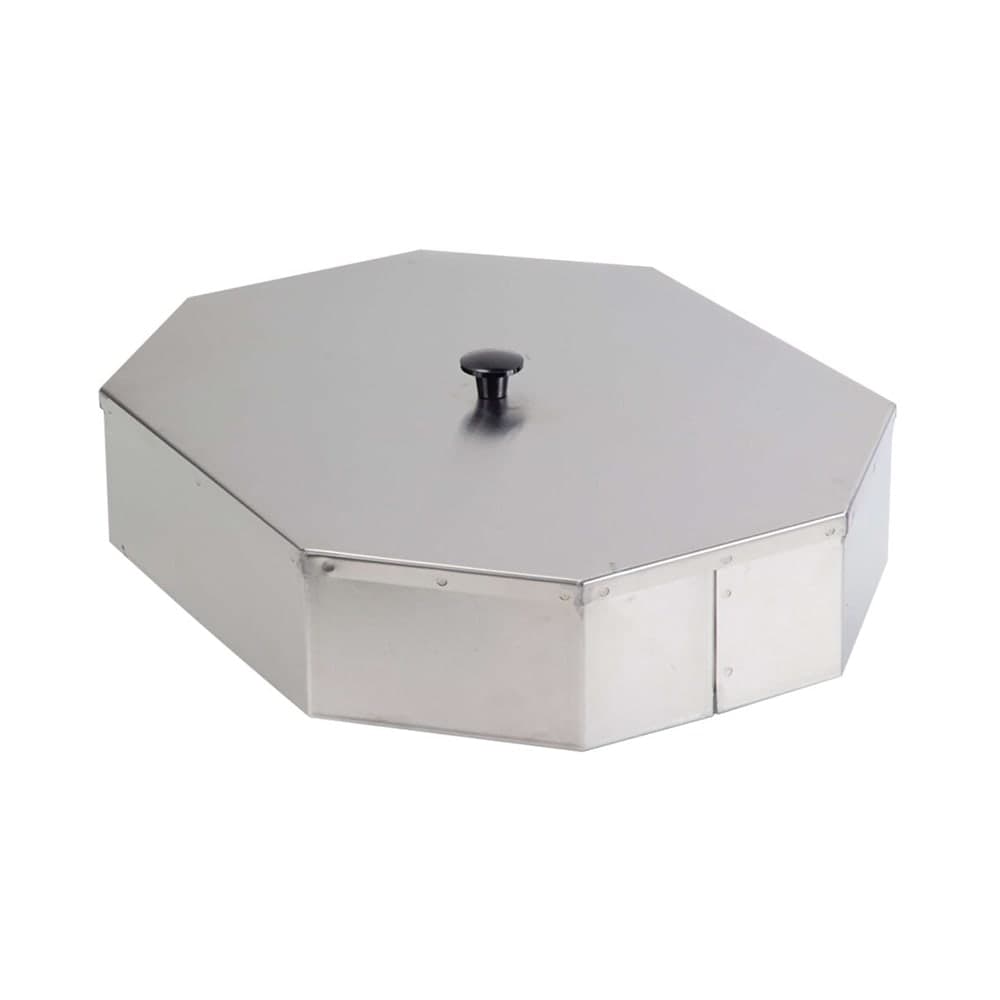 Lakeside 09347 14" x 17 1/2" Oval Dish Dispenser Tube Cover for V6013 & V6213, Stainless