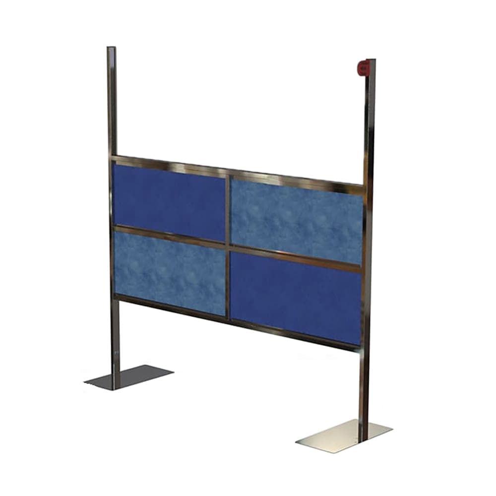 Lakeside 158947 Modular Traffic Rail/Safety Barrier - Polycarbonate w/ Stainless Steel Frame
