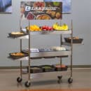 Lakeside 172619 3 tier Grab n' Go Breakfast Cart - 42 1/2"L x 22 1/4"W, Stainless Steel thumbnail 2