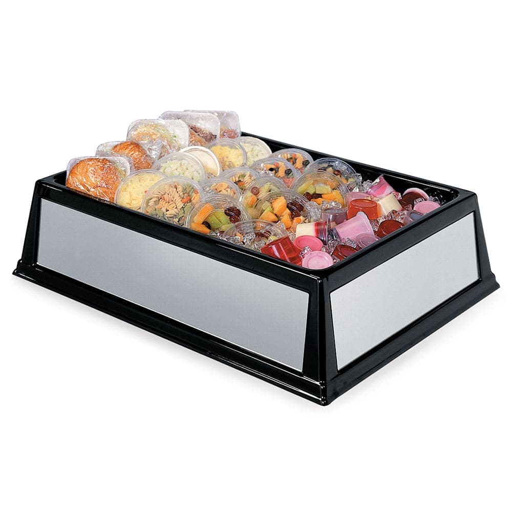 Geneva Rectangular Cooling Tub - 26"L x 18"W x 6"H, Plastic, Silver (299)