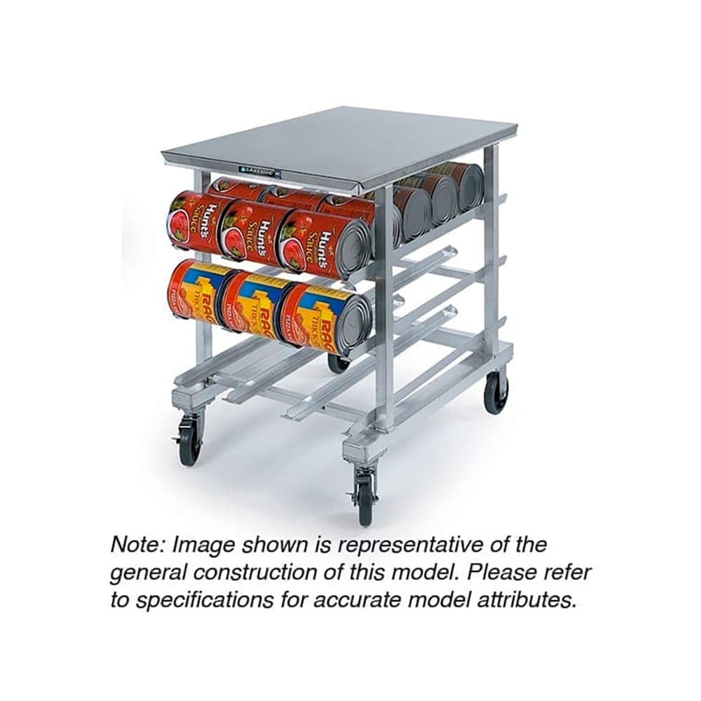 Lakeside 348 41"H Mobile Can Rack w/ (72) #10 or (96) #5 Capacity