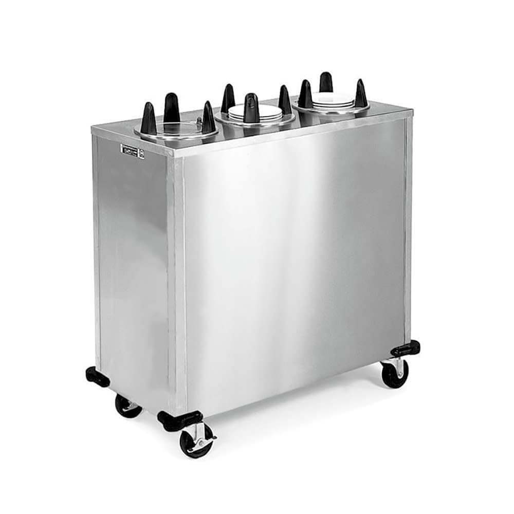 Lakeside 5307 46 1/2" Mobile Dish Dispenser w/ (3) Columns, Stainless