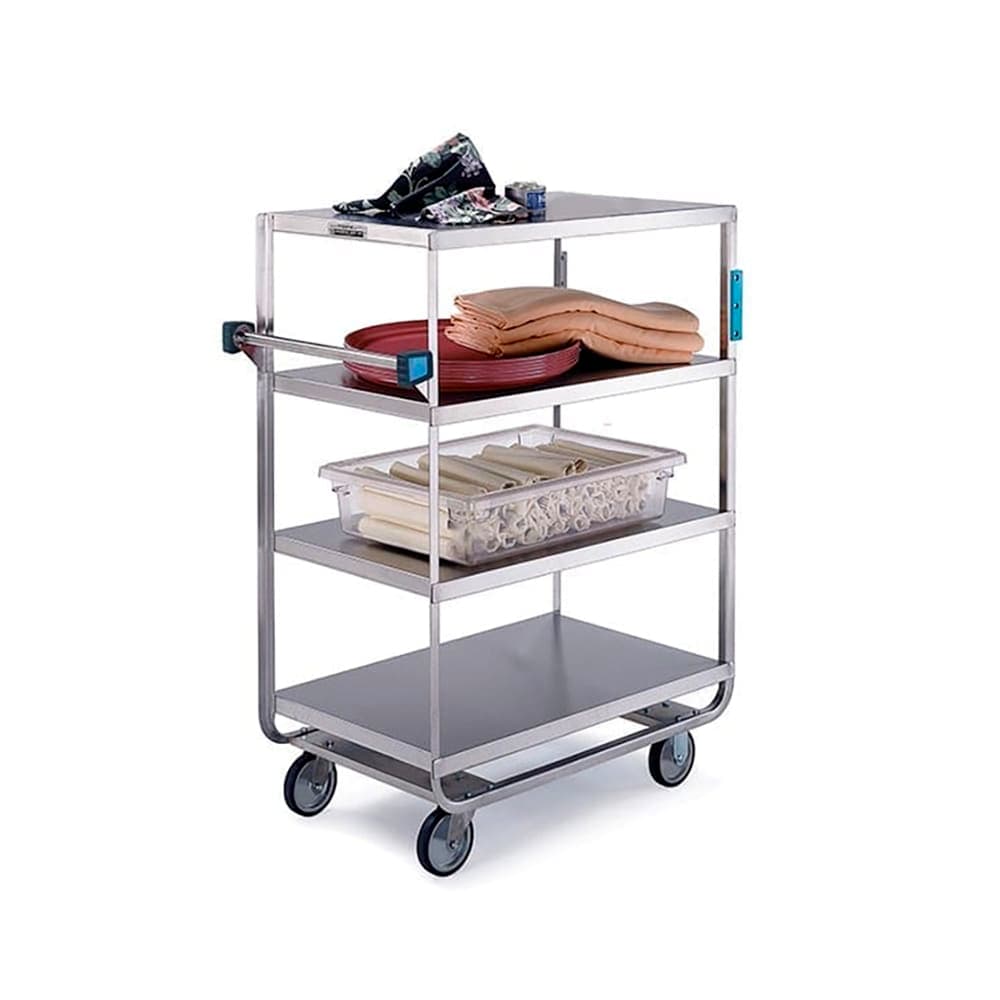 Lakeside 545 Queen Mary Cart - 4 Levels, 700 lb. Capacity, Stainless, Flat Edges
