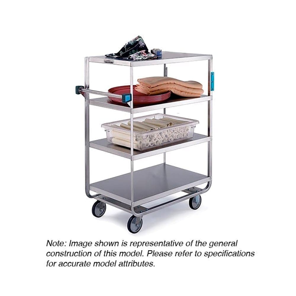 Lakeside 560 Queen Mary Cart - 4 Levels, 700 lb. Capacity, Stainless, Flat Edges