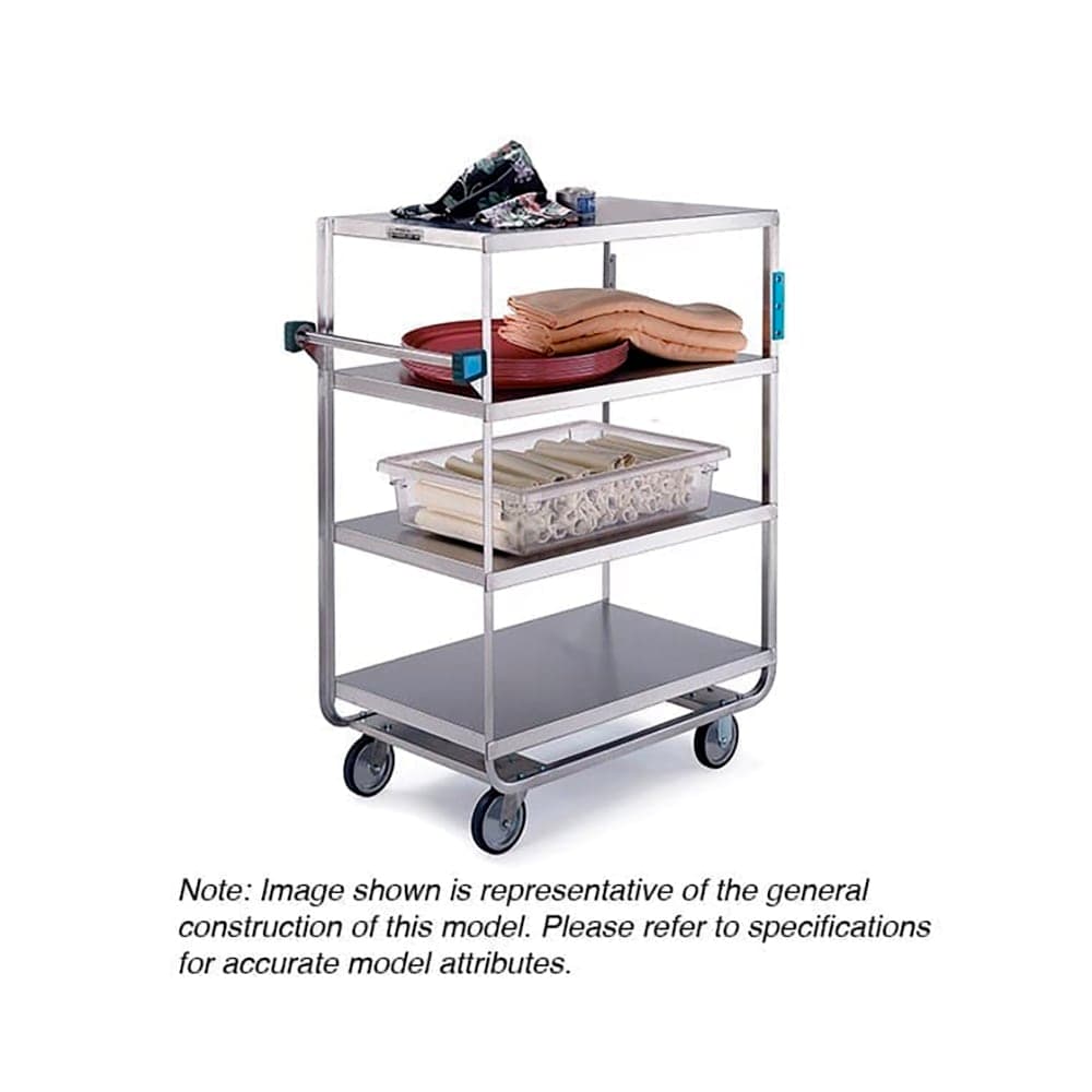 Lakeside 561 Queen Mary Cart - 4 Levels, 700 lb. Capacity, Stainless, Raised Edges